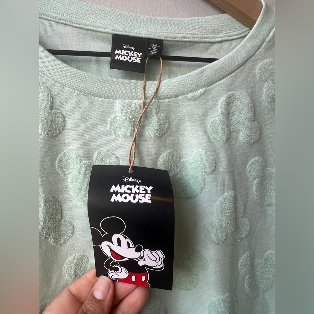 Disney Mickey Mouse Mint Green Drawstring Elastic… - image 3